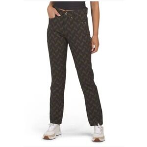 Lohla Sport Women's Size 4 The Goldeneye Pant Black Print‎ Golf Athletic NWT